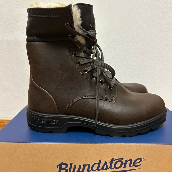 New Blundstone Thermal Fur Lace Up Leather Waterproof boots AU 4 - US women’s 7 - Picture 8 of 12